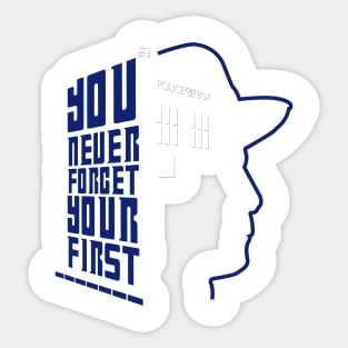 You Never Forget Your First - Doctor Who 7 Sylvester McCoy Sticker